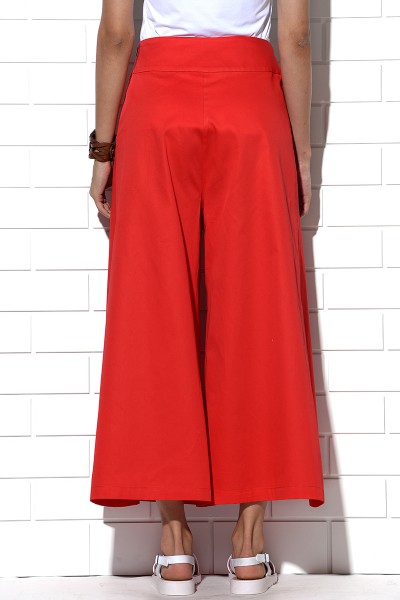 Icaria wide leg pants in red